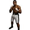 FIGHT-FIT - Boxing Shorts / Boxhosen / Weiss-Schwarz / XL