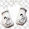 FIGHT-FIT - Mini Guantones de Boxeo / Muay Thai / Blanco