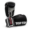 TOP TEN - Gants de Boxe FIGHT / Noir-Blanc