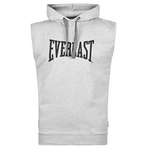 Everlast - Felpa con cappuccio / Athletic / Senza maniche / Grigio / Medium