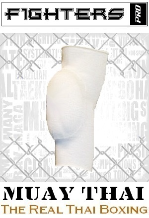 FIGHTERS - Elbow Pads / Padded / White / Medium