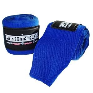 FIGHTERS - Bandages de Boxe / 300 cm / non élastiques / Bleu