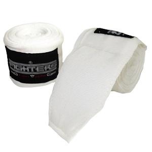 FIGHTERS - Bandages de Boxe / 450 cm / élastiques / Blanc