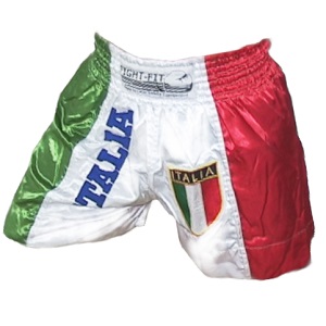 FIGHTERS - Pantaloncini Muay Thai / Italia / Stemma / XL