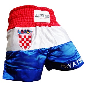 FIGHTERS - Pantaloncini Muay Thai / Croazia-Hrvatska / Grb / Large