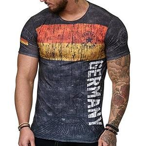 FIGHTERS - T-Shirt / Germany / Red-Gold-Black / Large