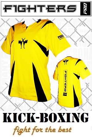 FIGHTERS - Chemise Kick-Boxing / Competition / Jaune / XS