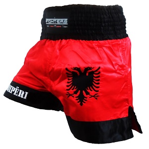 FIGHTERS - Pantaloncini Muay Thai / Albania-Shqipëri / Medium