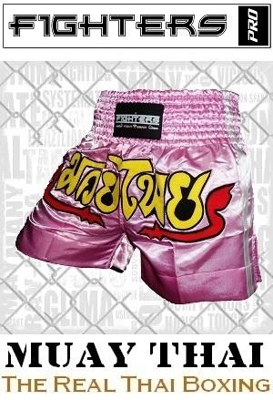 FIGHTERS - Pantalones Muay Thai / Rosado / Large