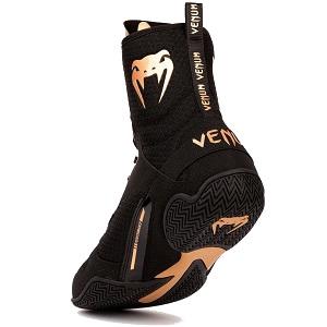 Venum - Boxing Shoes / Elite / Black-Bronze / EU 44