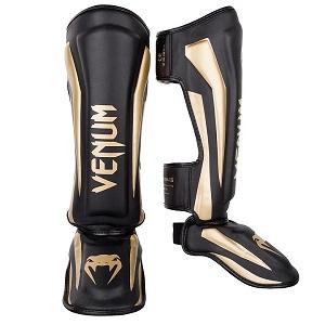 Venum - Shin Instep Protection / Elite / Black-Gold / XL