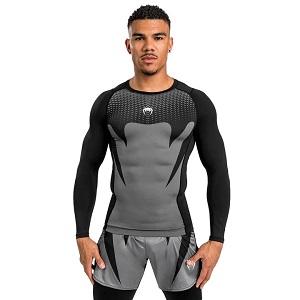 Venum - Rashguard / Attack / Long Sleeve / Schwarz-Grau / Medium
