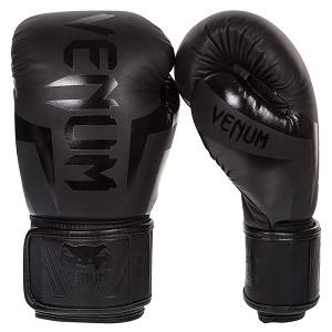 Venum - Boxhandschuhe / Elite / Schwarz-Schwarz / 8 Oz