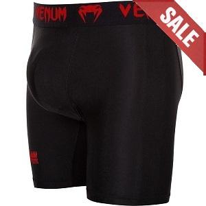 Venum - Pantaloni a compressione / Contender 2.0 / Nero-Rosso / XXL