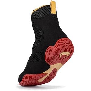 Venum - Zapatillas de Boxeo / Elite / Negro-Oro-Rojo / EU 40