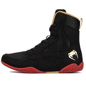 Venum - Zapatillas de Boxeo / Elite / Negro-Oro-Rojo / EU 40