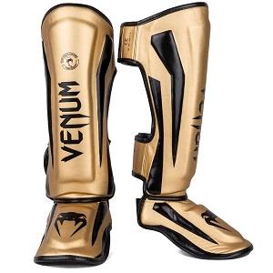 Venum - Espinilleras / Elite / Oro-Negro / Medium