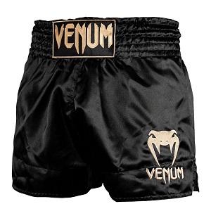 Venum - Short de Fitness / Classic  / Negro-Oro / Medium