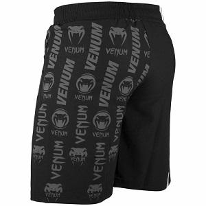 Venum - Pantaloncini di Fitness / Logos / Nero-Bianco / XL